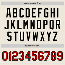 Load image into Gallery viewer, Custom Cream Red-Black Authentic Baseball Jersey
