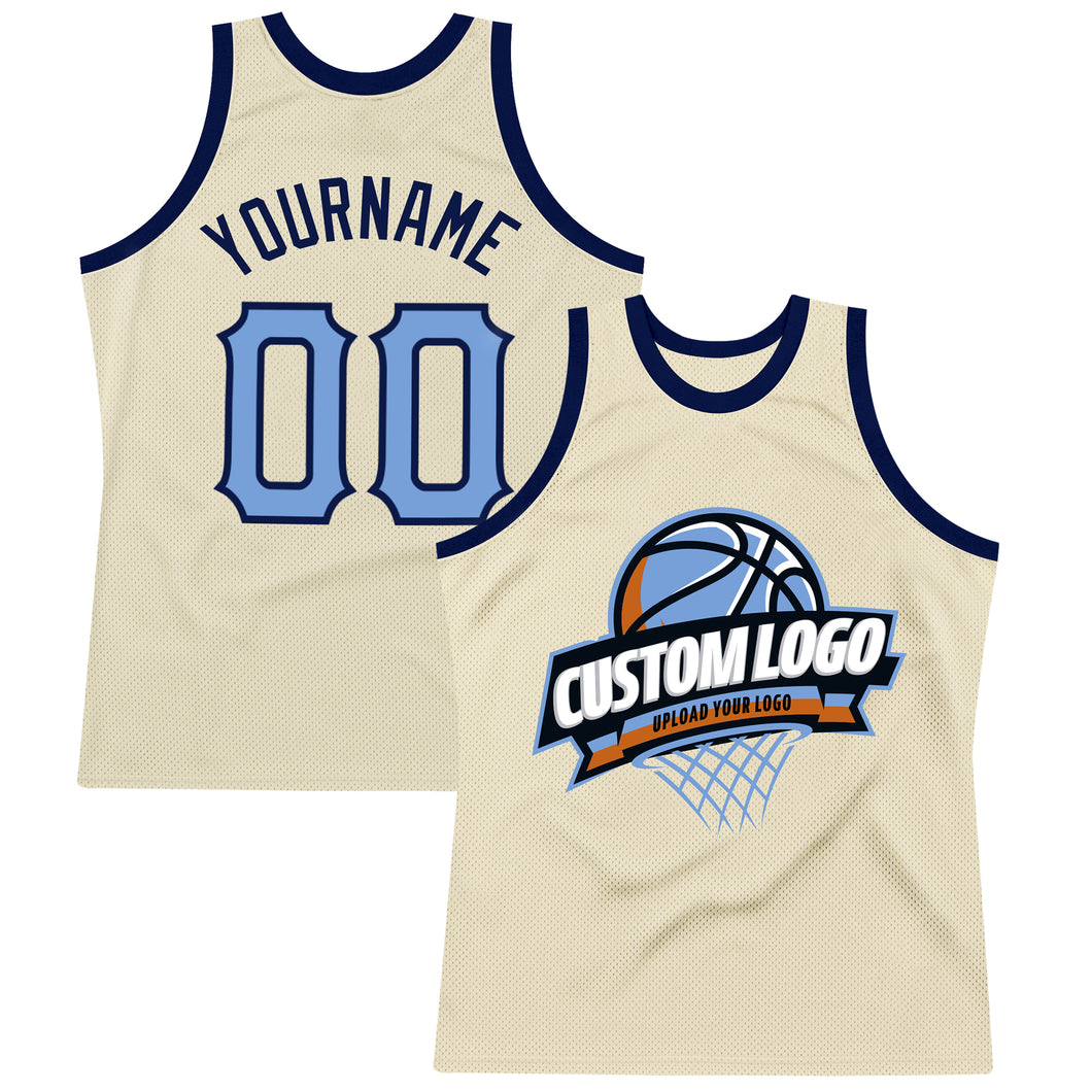 Custom Light Blue White-Red Authentic Fade Fashion Basketball Jersey  Discount