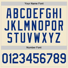 Load image into Gallery viewer, Custom Cream Royal-White Authentic Throwback Baseball Jersey
