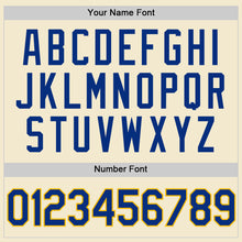 Load image into Gallery viewer, Custom Cream Royal-Gold Authentic Throwback Baseball Jersey
