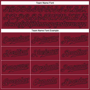 Custom Crimson Crimson-Black Authentic Baseball Jersey