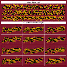 Load image into Gallery viewer, Custom Crimson Black-Gold Authentic Sleeveless Baseball Jersey
