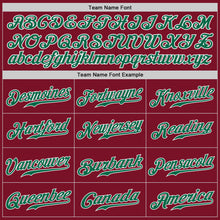 Load image into Gallery viewer, Custom Crimson Kelly Green-White Authentic Baseball Jersey
