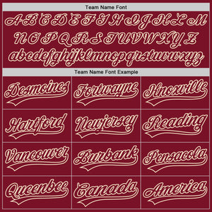 Custom Crimson Crimson-Cream Authentic Baseball Jersey