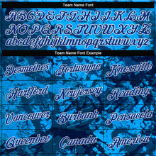 Load image into Gallery viewer, Custom Women&#39;s Graffiti Pattern Royal-White Abstract Ink Handmade Art 3D V-Neck Cropped Baseball Jersey
