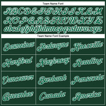 Load image into Gallery viewer, Custom Women&#39;s Green Kelly Green-White V-Neck Cropped Baseball Jersey
