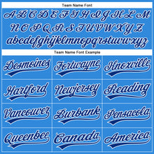Load image into Gallery viewer, Custom Electric Blue Royal-White Authentic Baseball Jersey
