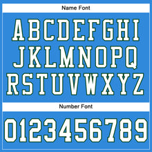 Load image into Gallery viewer, Custom Powder Blue White-Green Mesh Authentic Football Jersey
