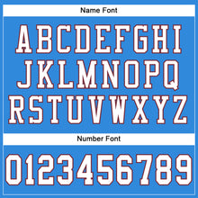 Load image into Gallery viewer, Custom Powder Blue White-Burgundy Mesh Authentic Football Jersey
