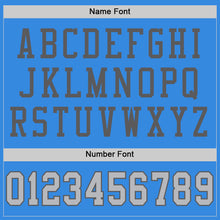 Load image into Gallery viewer, Custom Powder Blue Gray-Steel Gray Mesh Authentic Football Jersey
