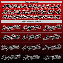 Load image into Gallery viewer, Custom Red Black-White Authentic Fade Fashion Baseball Jersey
