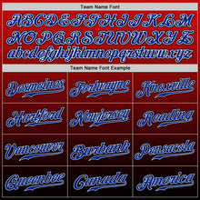 Load image into Gallery viewer, Custom Red Royal-Black Authentic Fade Fashion Baseball Jersey
