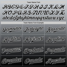 Load image into Gallery viewer, Custom Gray Black-White Authentic Fade Fashion Baseball Jersey
