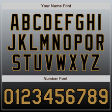 Load image into Gallery viewer, Custom Gray Old Gold-Black Authentic Fade Fashion Baseball Jersey
