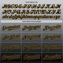 Load image into Gallery viewer, Custom Gray Old Gold-Black Authentic Fade Fashion Baseball Jersey
