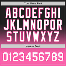 Load image into Gallery viewer, Custom Black White-Pink Authentic Fade Fashion Basketball Jersey
