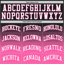 Load image into Gallery viewer, Custom Black White-Pink Authentic Fade Fashion Basketball Jersey
