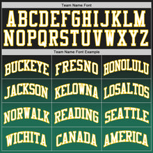 Load image into Gallery viewer, Custom Black White-Kelly Green Authentic Fade Fashion Basketball Jersey
