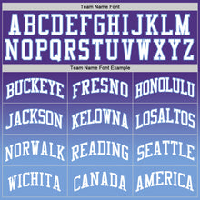 Load image into Gallery viewer, Custom Purple White-Light Blue Authentic Fade Fashion Basketball Jersey
