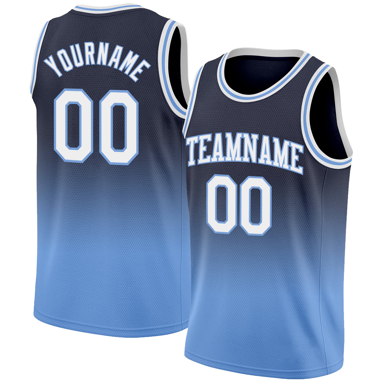 Custom Blue Royal-Light Blue Round Neck Sublimation Basketball Suit Jersey  Discount