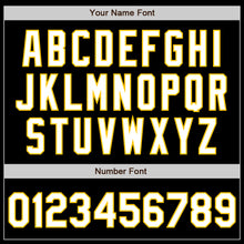 Load image into Gallery viewer, Custom Black White Red-Gold Authentic Gradient Fashion Baseball Jersey
