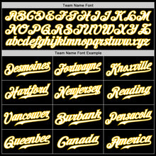 Load image into Gallery viewer, Custom Black White Red-Gold Authentic Gradient Fashion Baseball Jersey
