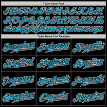 Load image into Gallery viewer, Custom Black Panther Blue-White Authentic Gradient Fashion Baseball Jersey
