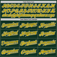 Load image into Gallery viewer, Custom Green Yellow-White Authentic Gradient Fashion Baseball Jersey
