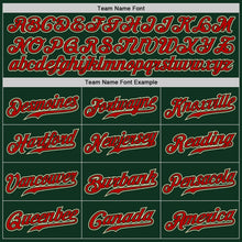 Load image into Gallery viewer, Custom Green Red-Cream Authentic Gradient Fashion Baseball Jersey
