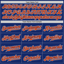 Load image into Gallery viewer, Custom Royal Orange-White Authentic Gradient Fashion Baseball Jersey
