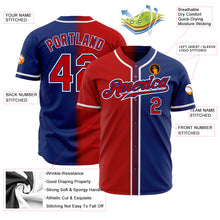 Load image into Gallery viewer, Custom Royal Red-White Authentic Gradient Fashion Baseball Jersey
