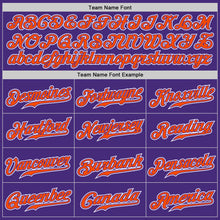 Load image into Gallery viewer, Custom Purple Orange-White Authentic Gradient Fashion Baseball Jersey
