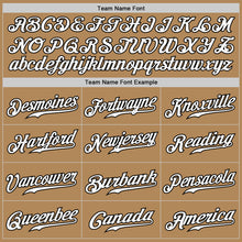 Load image into Gallery viewer, Custom Old Gold White-Black Authentic Fade Fashion Baseball Jersey
