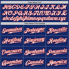Load image into Gallery viewer, Custom Royal White-Red Authentic Fade Fashion Baseball Jersey
