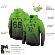 Load image into Gallery viewer, Custom Stitched Neon Green Black Fade Fashion Sports Pullover Sweatshirt Hoodie
