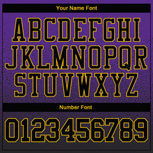 Load image into Gallery viewer, Custom Stitched Purple Black-Gold Fade Fashion Sports Pullover Sweatshirt Hoodie
