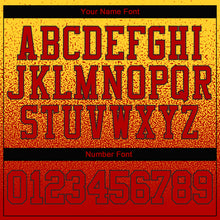 Load image into Gallery viewer, Custom Stitched Gold Red-Black Fade Fashion Sports Pullover Sweatshirt Hoodie
