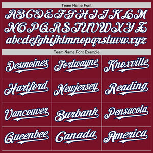 Custom Maroon Pinstripe White-Navy Authentic Fade Fashion Baseball Jersey