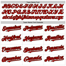 Load image into Gallery viewer, Custom White Pinstripe Red-Brown Authentic Fade Fashion Baseball Jersey
