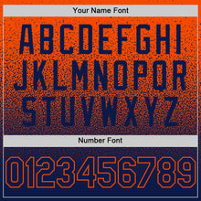 Load image into Gallery viewer, Custom Orange Navy Authentic Fade Fashion Baseball Jersey
