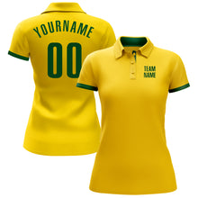 Load image into Gallery viewer, Custom Yellow Green Performance Golf Polo Shirt
