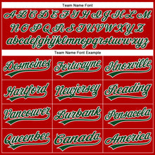 Load image into Gallery viewer, Custom Red Green-White Performance Vapor Golf Polo Shirt
