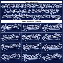Load image into Gallery viewer, Custom Navy Navy-Light Blue Performance Vapor Golf Polo Shirt
