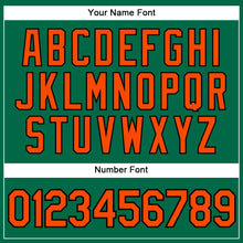 Load image into Gallery viewer, Custom Kelly Green Orange-Black Performance Vapor Golf Polo Shirt
