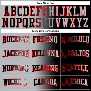 Custom Stitched Black Gray-Red Gradient Fashion Sports Pullover Sweatshirt Hoodie