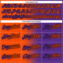Load image into Gallery viewer, Custom Purple Orange-Black Authentic Gradient Fashion Baseball Jersey
