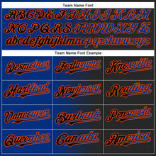 Load image into Gallery viewer, Custom Black Royal-Orange Authentic Gradient Fashion Baseball Jersey
