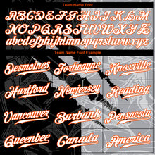 Load image into Gallery viewer, Custom Graffiti Pattern White Gray-Orange 3D Scratch Authentic Baseball Jersey
