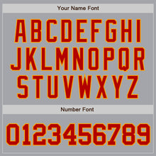 Load image into Gallery viewer, Custom Gray Red-Gold Authentic Baseball Jersey
