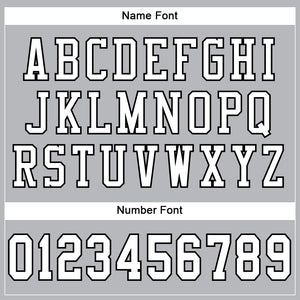 Custom Gray White-Black Mesh Authentic Football Jersey